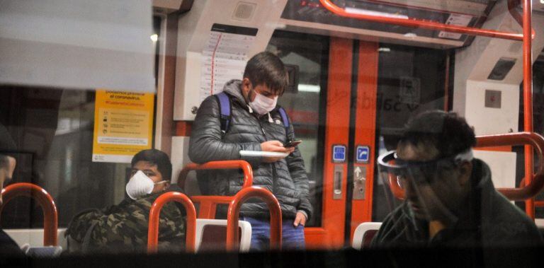 Subte en tiempos de coronavirus. (foto: Maxi Failla)