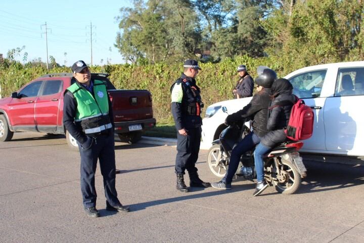 Controles de tránsito en el acceso a Resistencia. (Foto: Primera Línea)