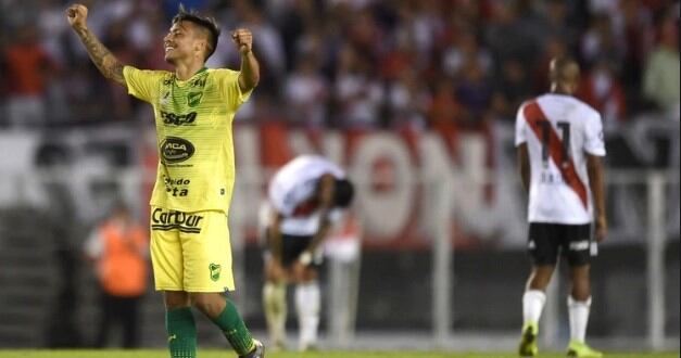 Domingo Blanco celebra el histórico triunfo ante River en el Monumental