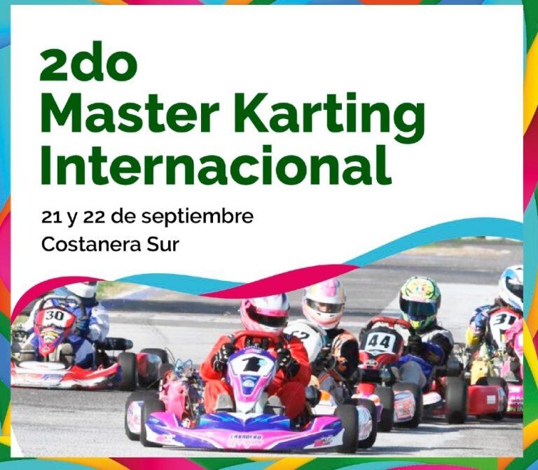 El 2° Master Karting Internacional comenzará el sábado 21 de septiembre. (Web).