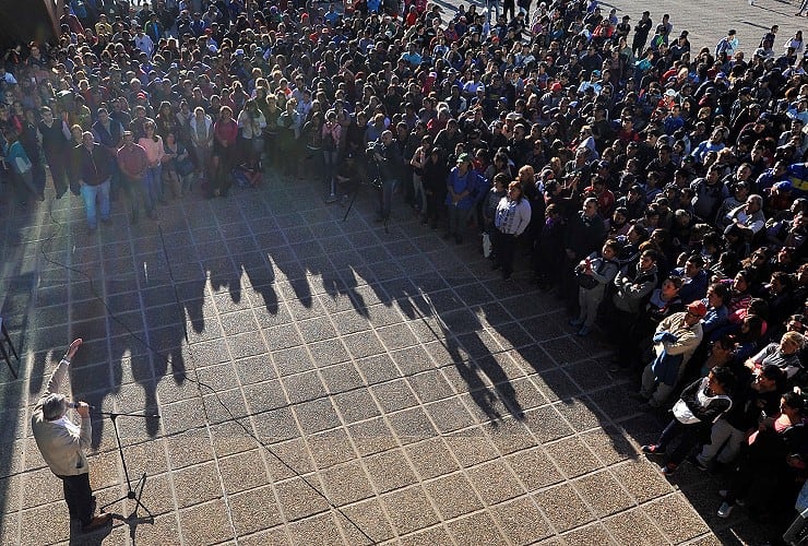 “Cuando les pregunten en que trabajan, digamos orgullosos: ‘¡Trabajo por San Luis!’”.