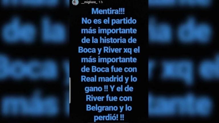 Pablo Migliore gastó a River con el descenso por el #10YearsChallenge.