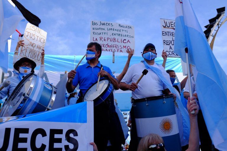 Un nuevo banderazo en contra del Gobierno (Foto: Clarín)