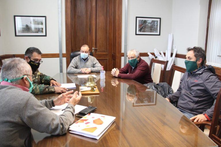 Sánchez con el coordinador de Seguridad Rural