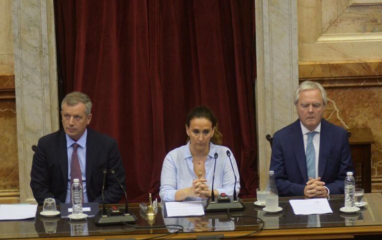 Emilio Monzó, Gabriela Michetti y Federico Pinedo. (foto: Federico López Claro)