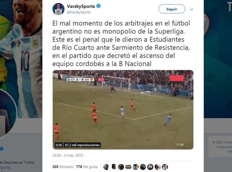 Twitter y otras redes sociales se sumaron a la polémica.