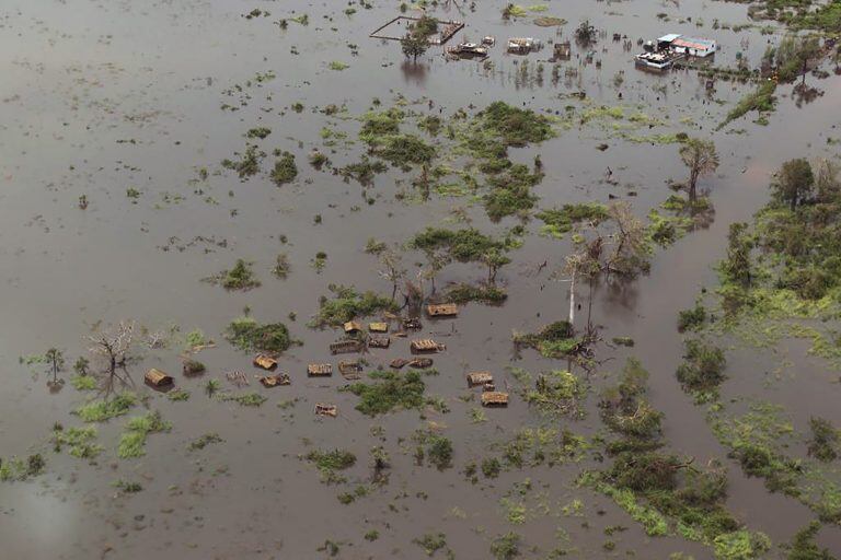 Beira quedó destruida en un 90%. (AFP)