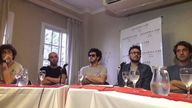 No Te Va Gustar durante su conferencia de prensa en Salta (Vía Salta).