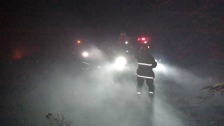 Incendio en zona sur de Arroyito