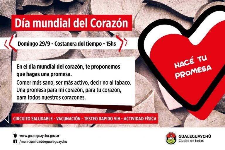 Día Mundial del Corazón
Crédito: Salud Municipal