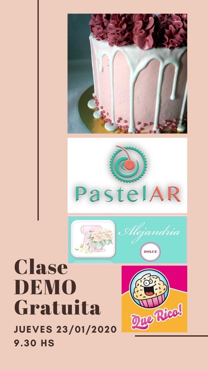 Clase demostrativa de repostería en Alejandría Dolce