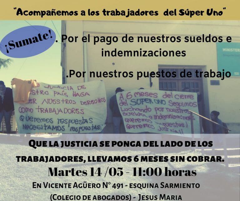 Manifestantes de Super Uno (Gentileza)