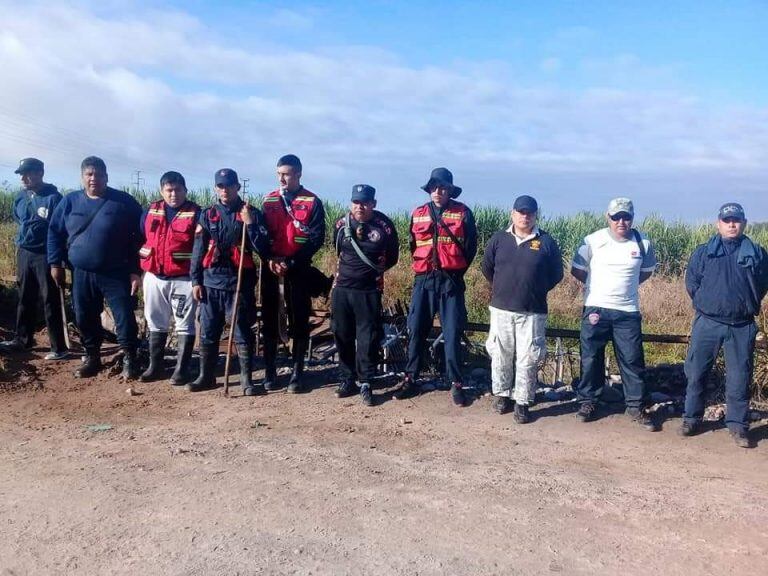 Uno de los grupos abocados a la búsqueda de María Machuca.