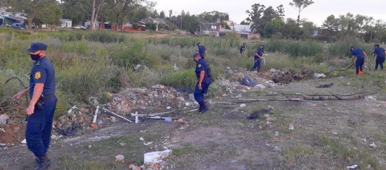 El municipio junto a la policía trabajan para desalentar las tomas