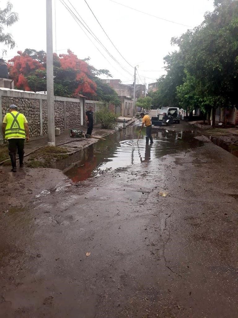 El municipio ejecutan operativos en las zona este y sur luego del temporal que se presentó