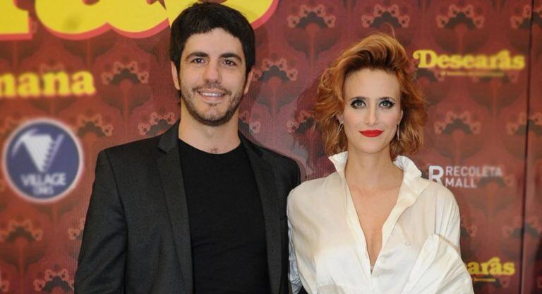 Mónica Antonópulos y su pareja, el actor Marco Antonio Caponi.