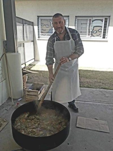 Una paella fue el menú con el que se agasajó a los invitados al cumpleaños.