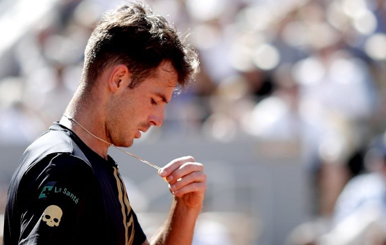 El Topo en acción. (Tenis, Abierto, Francia, España) EFE/EPA/YOAN VALAT