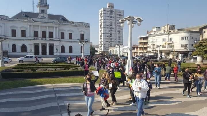 Una imagen de la marcha del sábado.