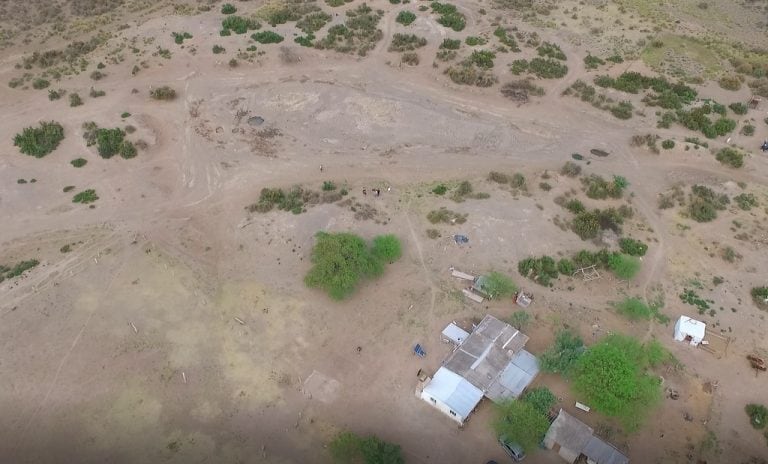 Represa seca en La RInconada. (Vía Ansenuza)