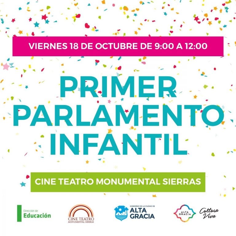 Parlamento Infantil en Alta Gracia.