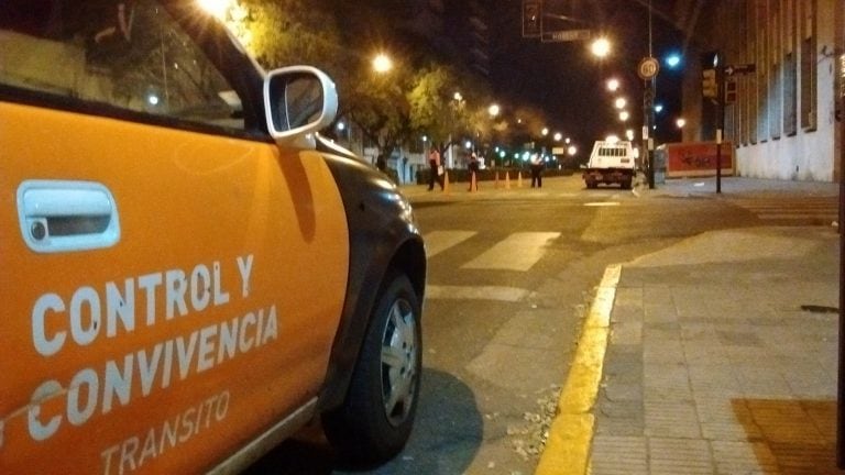 Operativo de tránsito de la Secretaría de Control y Convivencia.