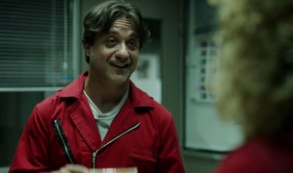 Enrique Arce en "La casa de papel".