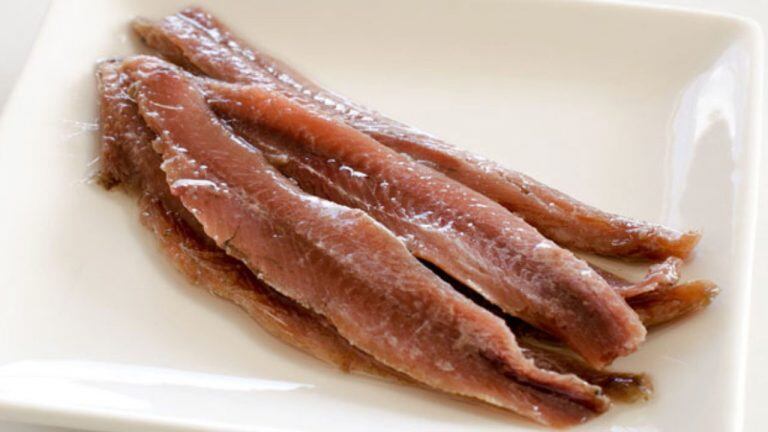 Anchoas en sal.