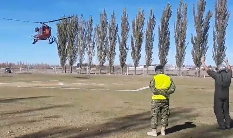 El Escuadrón III de Búsqueda, Rescate y Tareas Especiales realizó maniobras de adiestramiento en San Carlos.