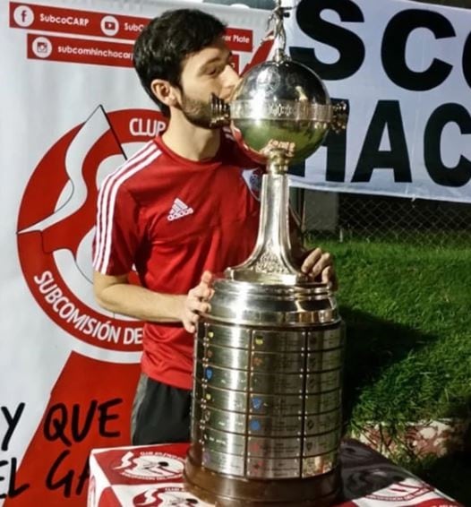 Juan Ignacio Dominguez el hincha de River creador de "La Final" (Infobae)