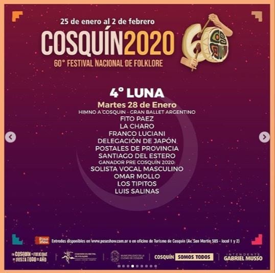 La delegación santiagueña se presentará esta noche en el Festival de Cosquín.