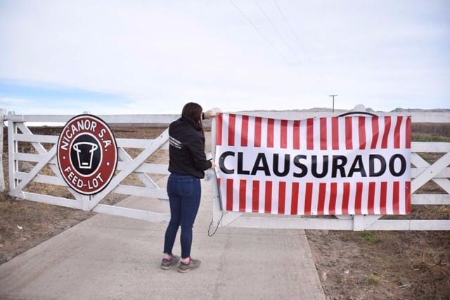 El feedlot Nicacor, clausurado