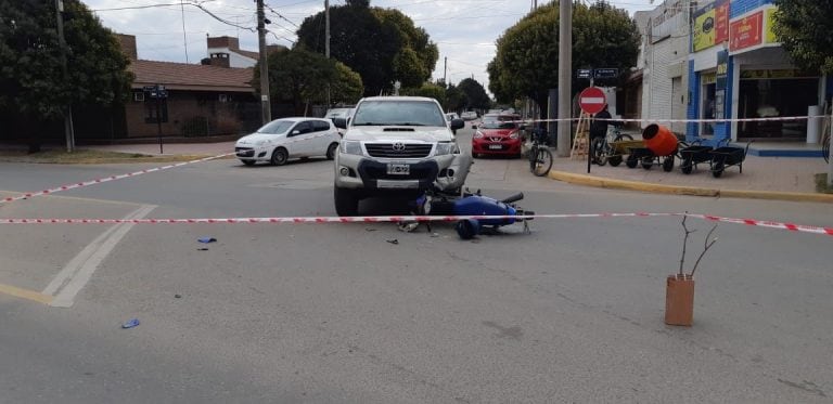 Accidente fatal en Jesús María (Gentileza Mas Radio)