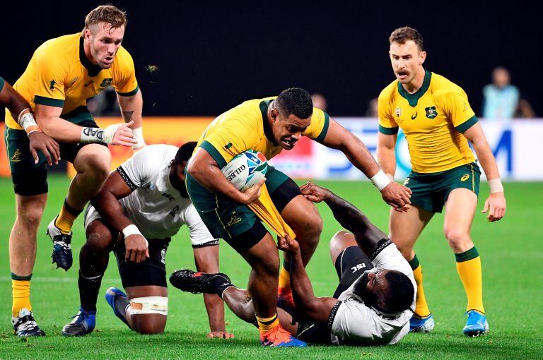 Australia contra Fiji (Foto: AFP).