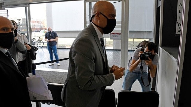 Gustavo Ponce Asahad entrando al Centro de Justicia Penal (Juan José García)