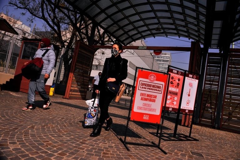 Reapertura de Distrito Arcos Shoping en Buenos Aires. (Foto: Clarín)