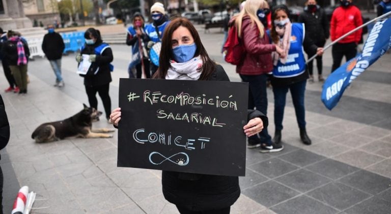 Protesta de Conicet en Córdoba