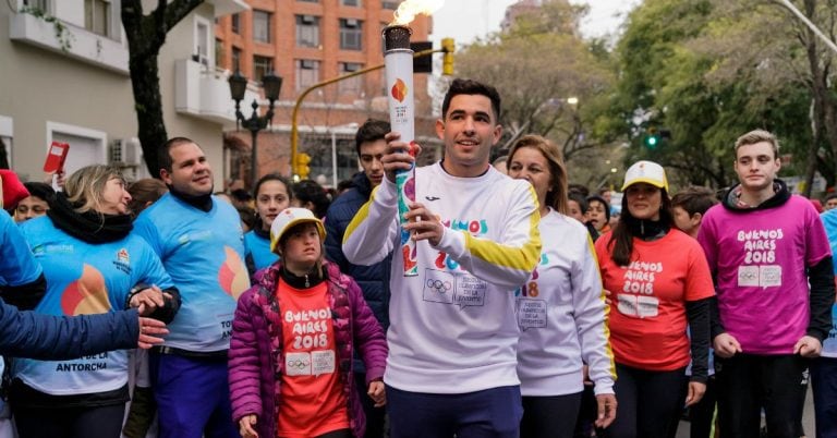 Tour de la Antorcha en el relevo de Paraná (Fotos Guido Martini/Buenos Aires 2018)