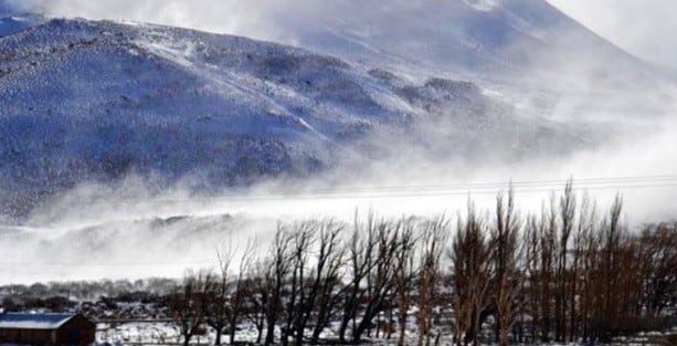 El Servicio Meteorológico Nacional indicó "alerta meteorológico 1 por vientos intensos en zona cordillerana".