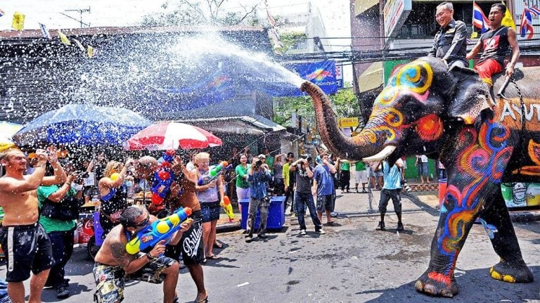 Fiesta del agua de Songkran, Tailandia