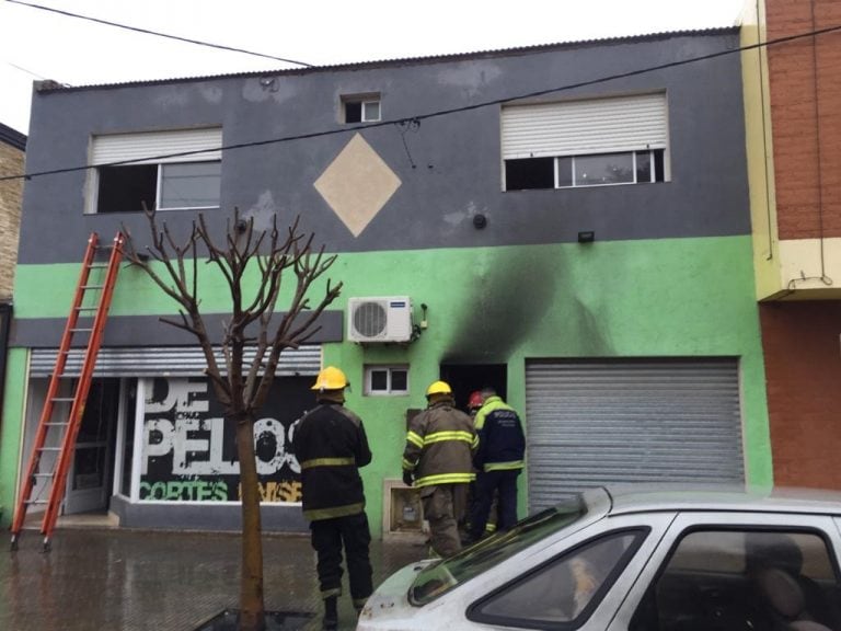 Comercio incendiado