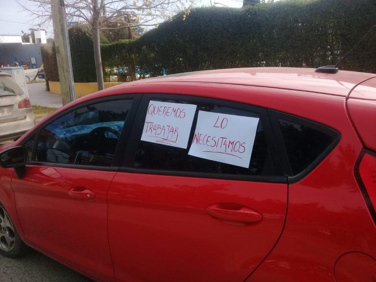 Protesta de profesionales de actividades saludables