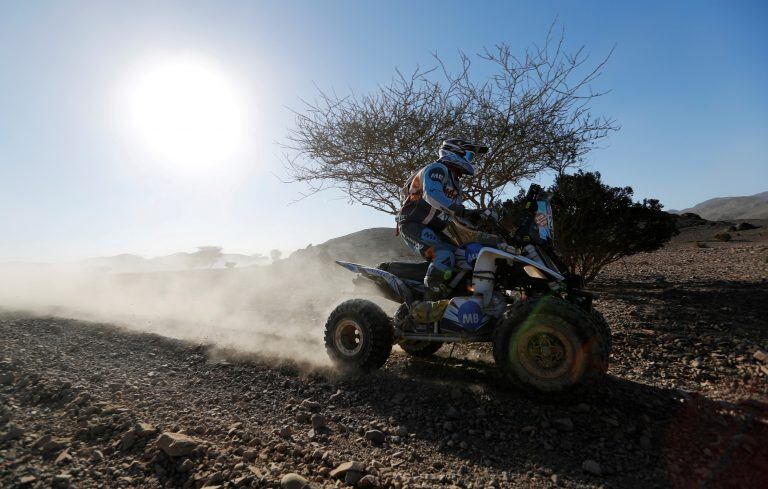 Bennazar, en pleno Dakar 2020.