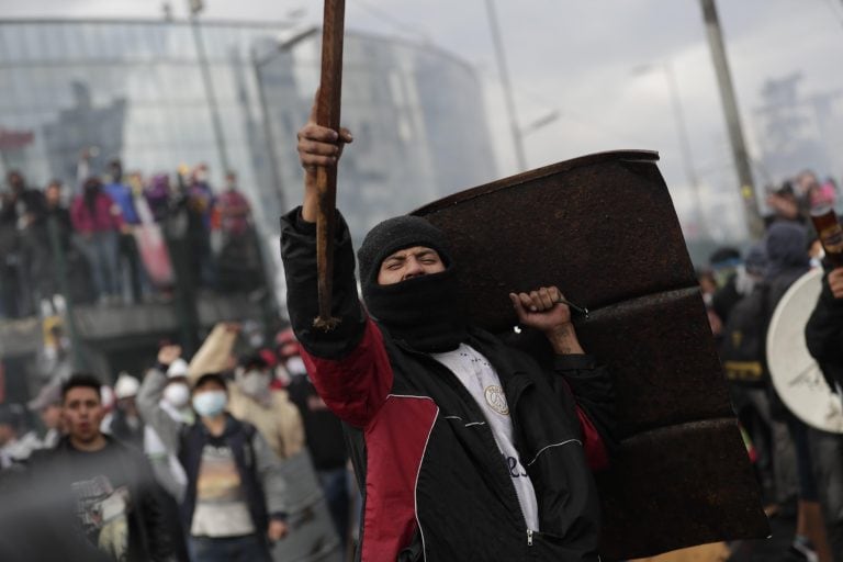 Protestas en Ecuador. (EFE)