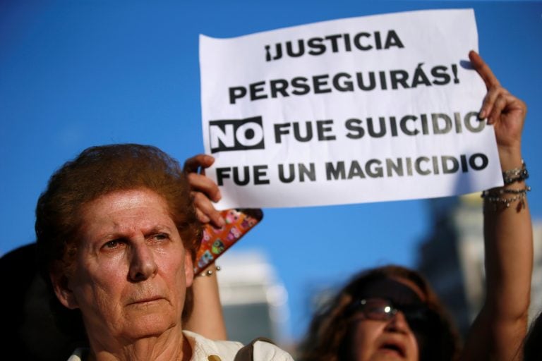 Sara Garfunkel, madre de Alberto Nisman.  (Foto:REUTERS/Mariana Greif)