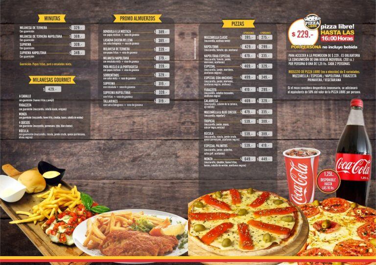 "Pizza Libre" a $229 en Monza.