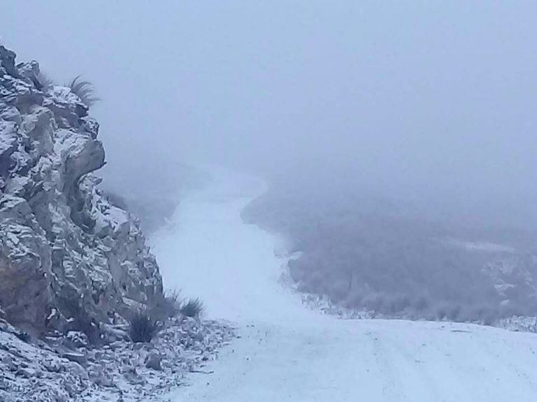 El camino del filo de las sierras, en Villa de Merlo. Foto:  Defensa Civil, Municipalidad Villa de Merlo.