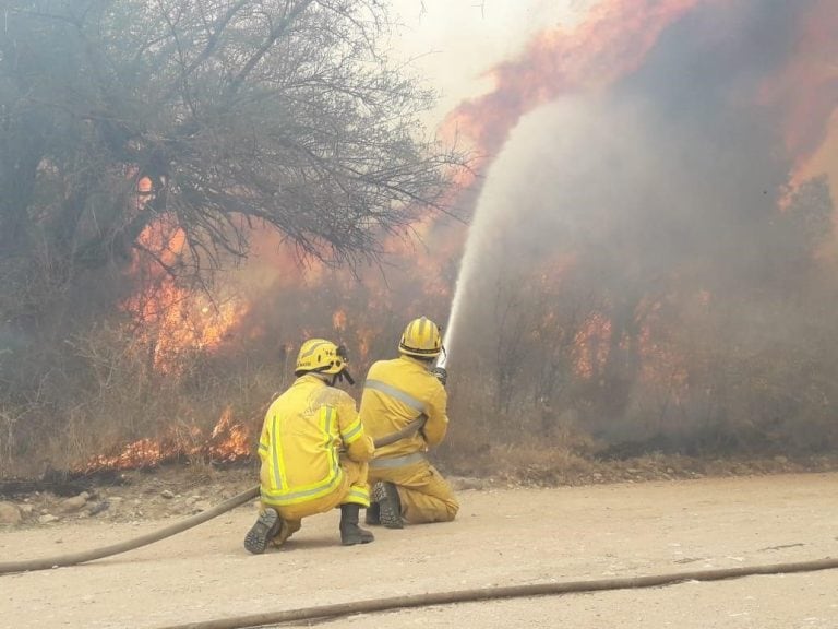 Incendio en Santa María de Punilla