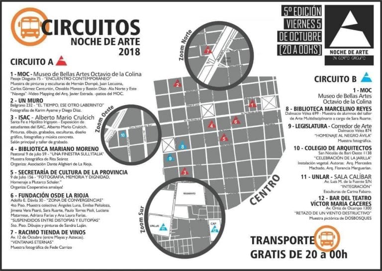 Hoy se realizará otra edición de "Noche de Arte en Circuito 2018"