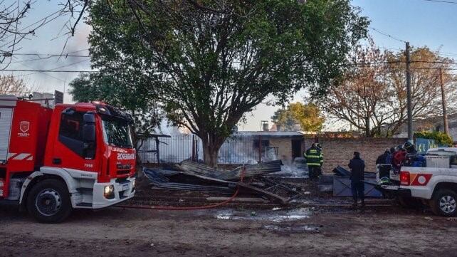 Bomberos Zapadores trabajaron en el lugar.